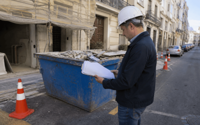 ¿Qué permisos hay qué solicitar para alquilar un contenedor de obra?