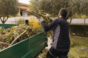 retirada de restos vegetales de poda