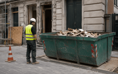 Cómo usar un contenedor de residuos de obra correctamente
