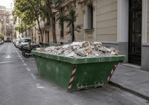 Dónde colocar el contenedor de obra