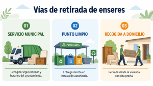 Vías de retirada de enseres