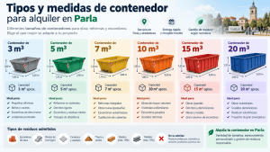Tamaños de contenedores Parla