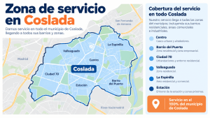 zona de servicio de contenedores Coslada